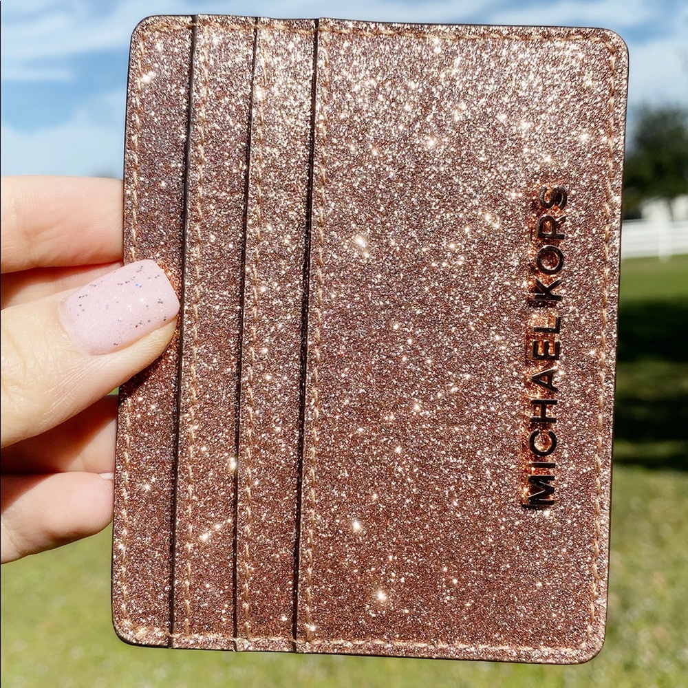 Michael kors glitter card holder ‼️SALE‼️‼️ - Picture 3 of 8
